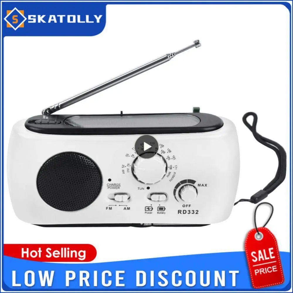 Usb Fm Radio Verde Scuro Radio Manovella Solare Ricarica Usb Fm Am Sw Emergenza Led Torcia Caricatore Del Telefono Di Emergenza Campeggio