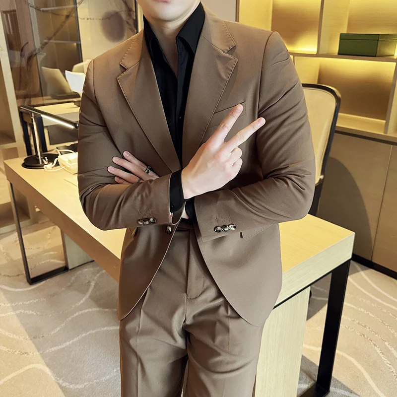 6917 Business casual professional groom wedding suit