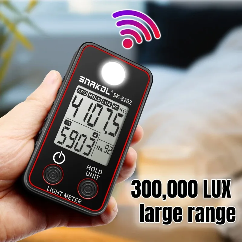 Precise Spectrometer Portable Multifunctional Spectrometer Digital Display Optical Instruments Color Temperature Lighting Tool diy spectrometer