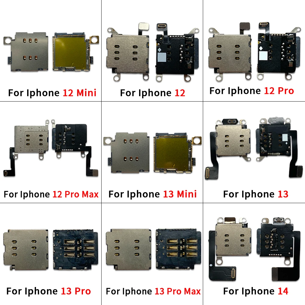 SIM Card Reader For Iphone 15 14 13 12 Pro Max Mini Plus Dual SIM Card ...
