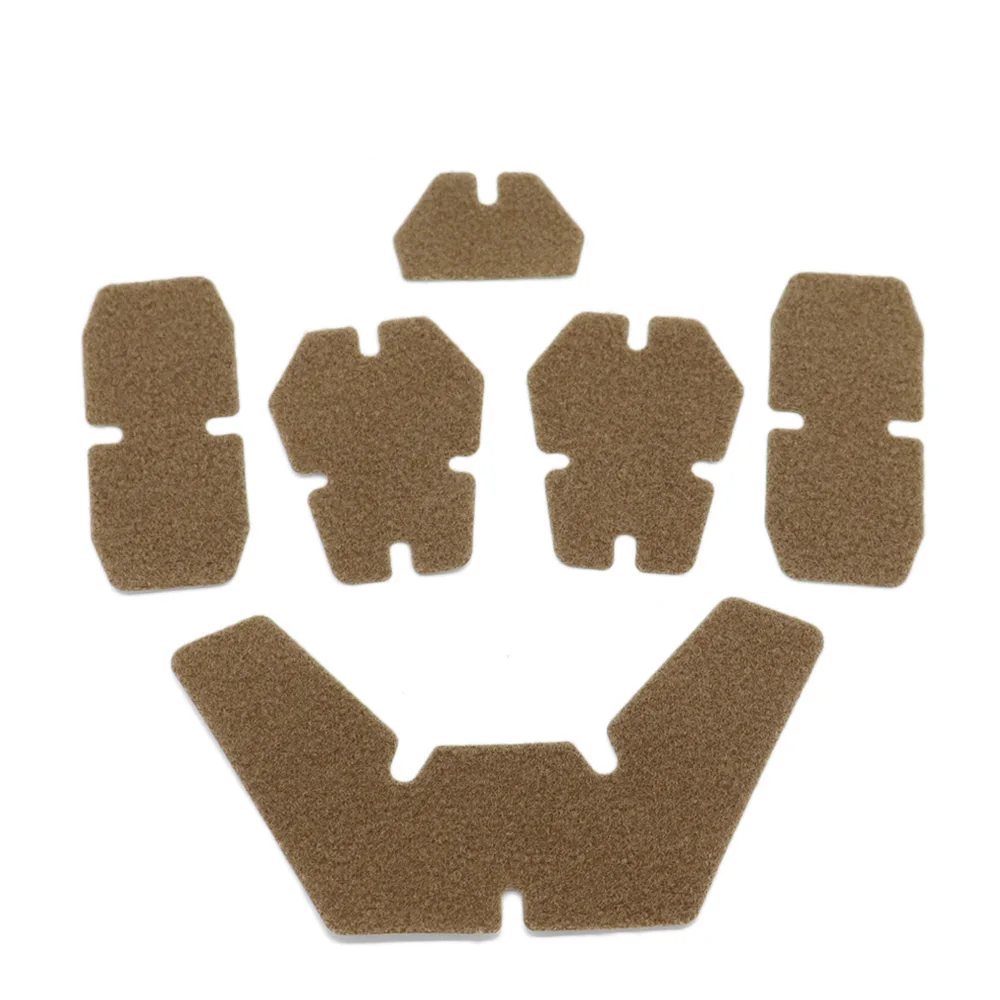 Vulpo 6 teile/satz taktische helm patches diy magie aufkleber haken und schlaufe klebriges zubehör für schnelle mich af helm – Detail 9