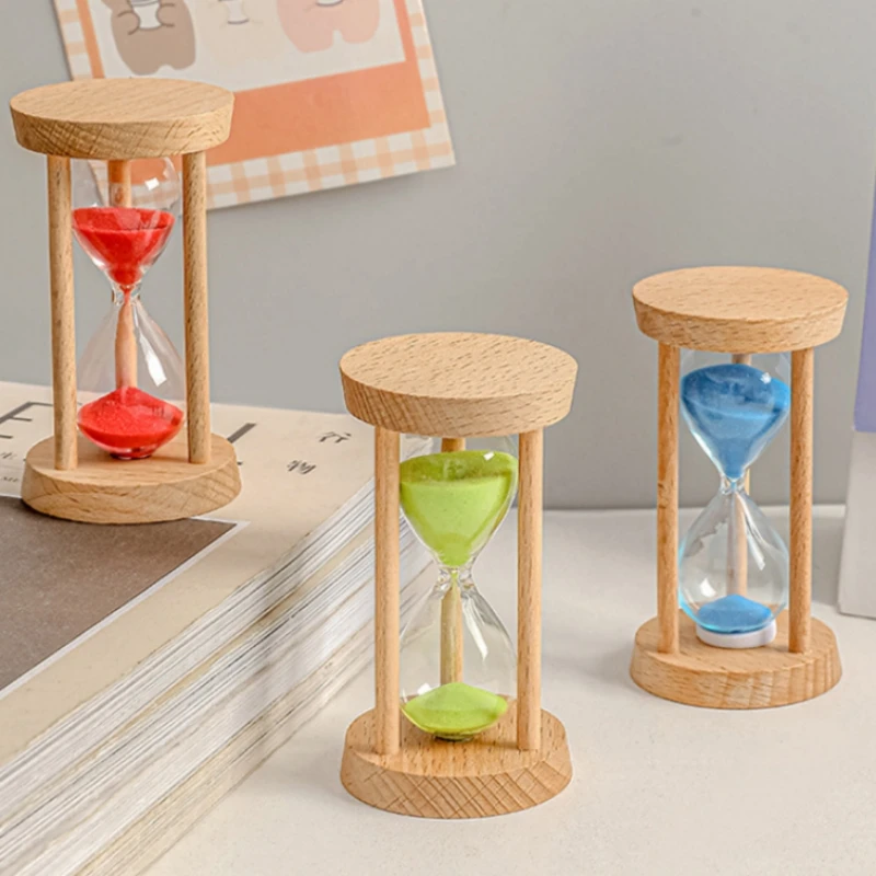 1-5 Minutes Newest Wooden Hourglass Timer Desktop Decorations Sand Clock Creativity Sandglass Hourglass Kitchen for Kids Gifts