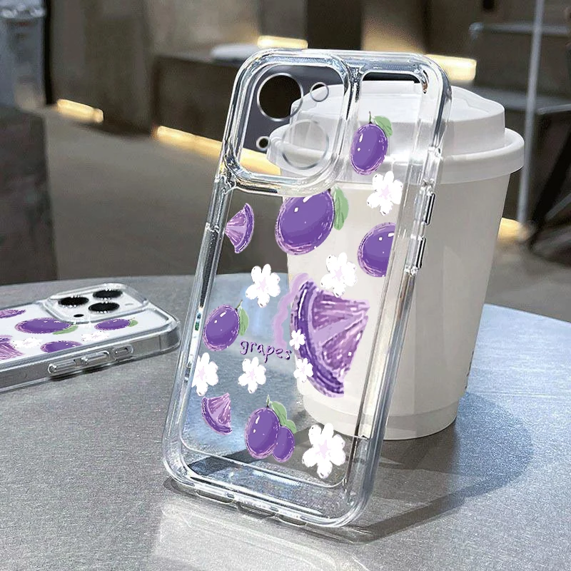 Vibrant Watermelon Fruit Clear Silicone Phone Case
