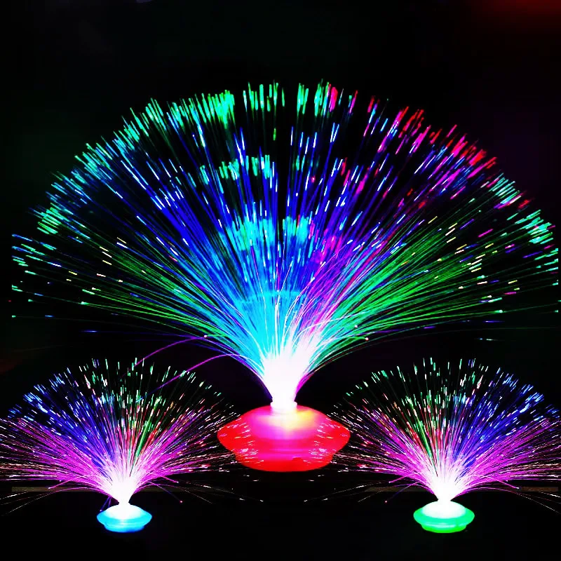 

Romantic RGB Colorful LED Optic Fiber Night Light Atmosphere Lamp Battery Powered Starry Sky Wedding Party Decoration LED Light