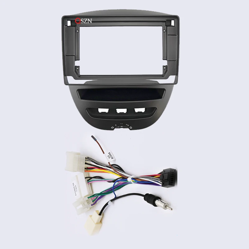 QSZN 10.1 Ÿ Aygo Ʈο C1 Ǫ 107 2005-2014 г   Ʈ ŰƮ ġ 2 Din  ڵ  þ