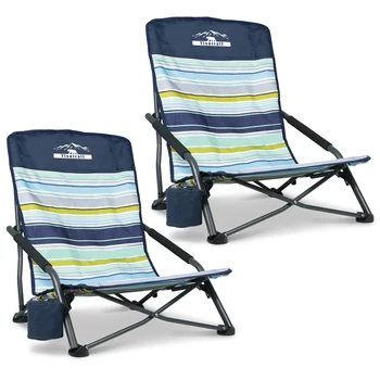 Tisetrail 2 Pack Portable Beach Chair 1