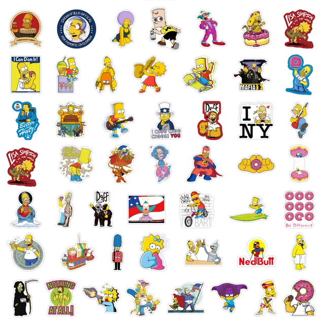 The Simpsons Cartoon Stickers