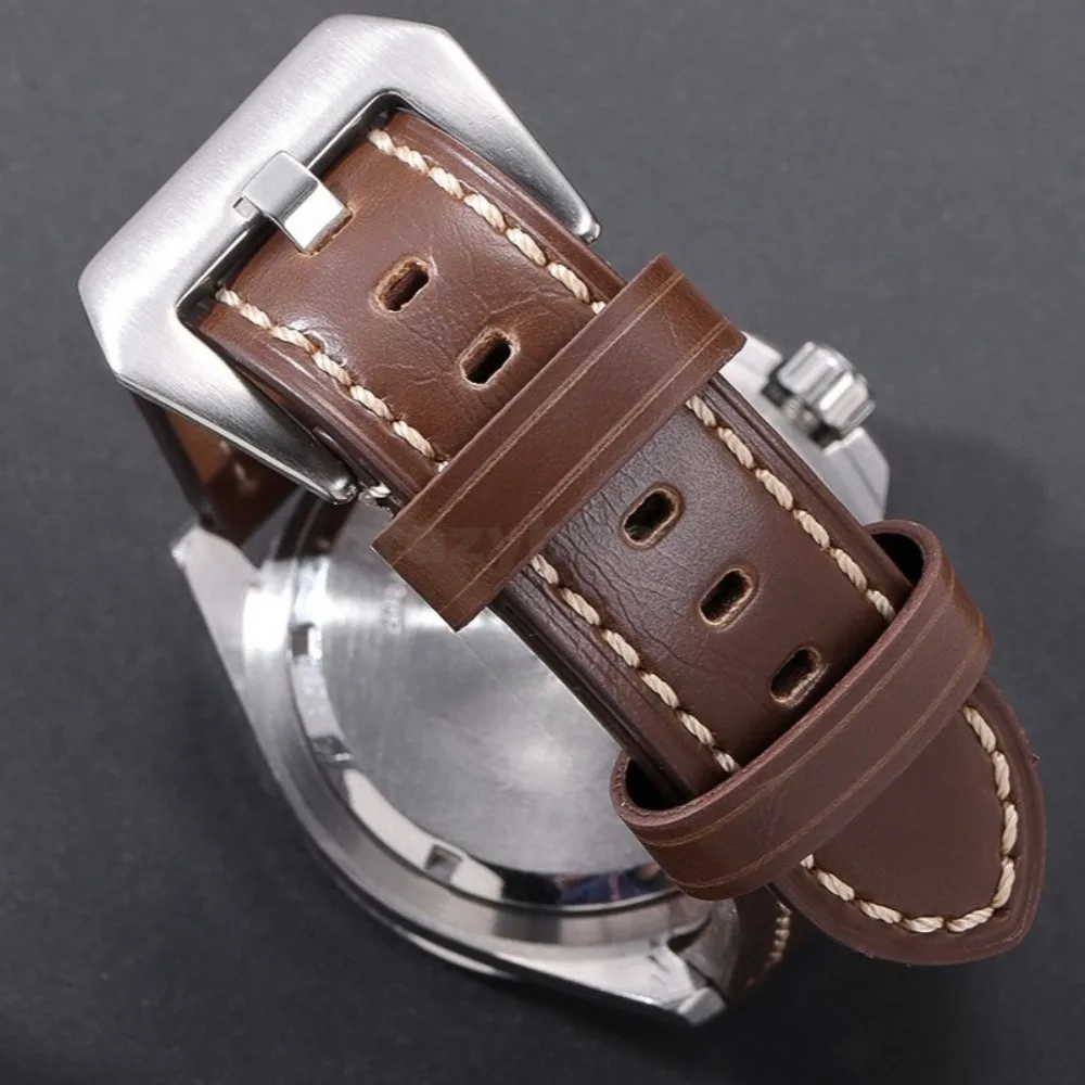 Vintage Crazy Horse Leather Watchband Bracelet – Unisex Wristbelt in Various Sizes