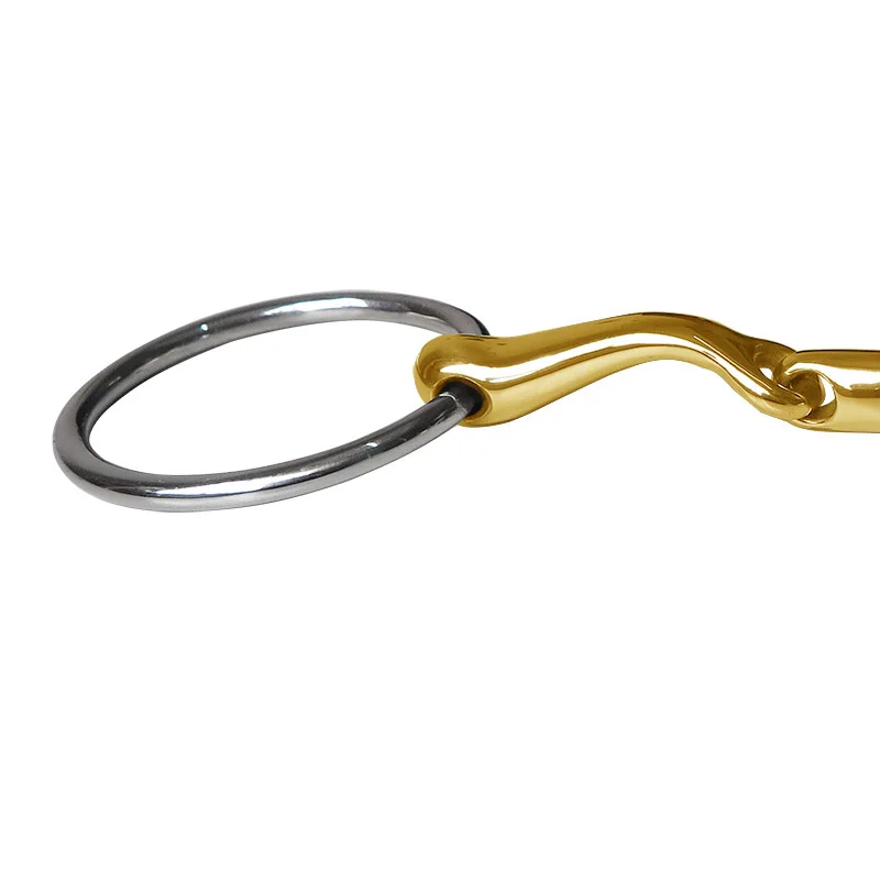 Horse Snaffle Bite Stainless Steel Eggbutt Bit Horse Chew Jointed Mouth Bit Horse Training Equipment Equestrian Products 6