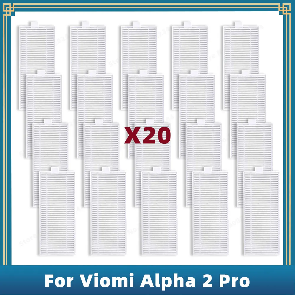 Filtro Hepa Compatível para Robot Aspirador Peças de Reposição Acessórios Viomi Alpha Pro Viomi v5 v5 Pro