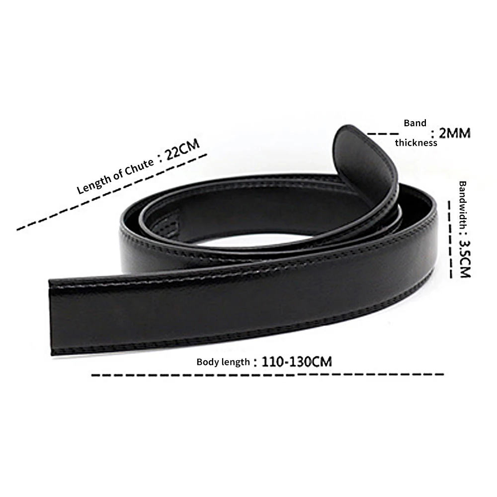 Cinturón De Hebilla Doble Para Hombre - Negro, Imitación Cuero, Ideal Para Jeans