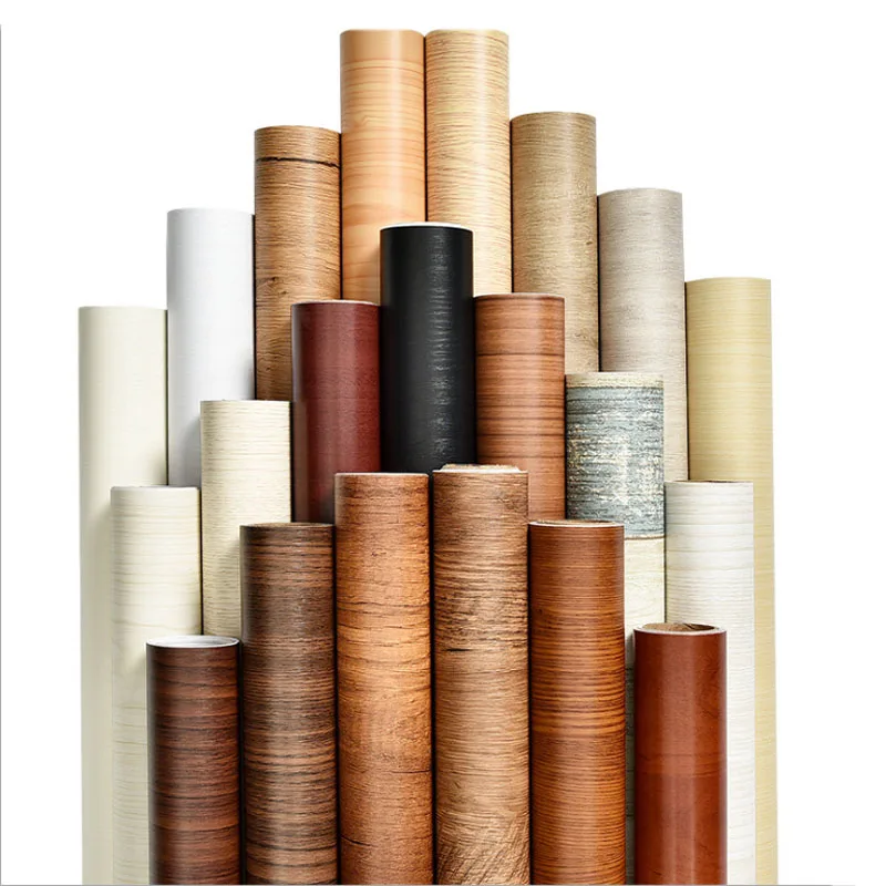 Vinil Móveis de Madeira Adesivo Papel de Parede Impermeável Pvc Papéis de Parede Autoadesivos Cozinha Ambry Sala de Vida Decoração do Quarto
