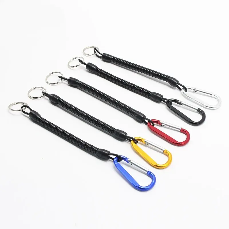 Burle Mountaineering Buckle Slip Rope Path Subtongs Anti-drop Spring Rope Fishing Accessories Tool Hook