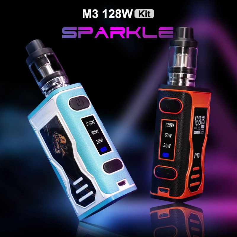 Elektronische Zigaretten 128w Vape Rauch Kits 1800mah Batterie Box Mod mit 3ml Tank Zerstäuber Vaper Vapor izer Pen Ecig Shisha Kit_S4e78737101d94d14951652d1d9a123586