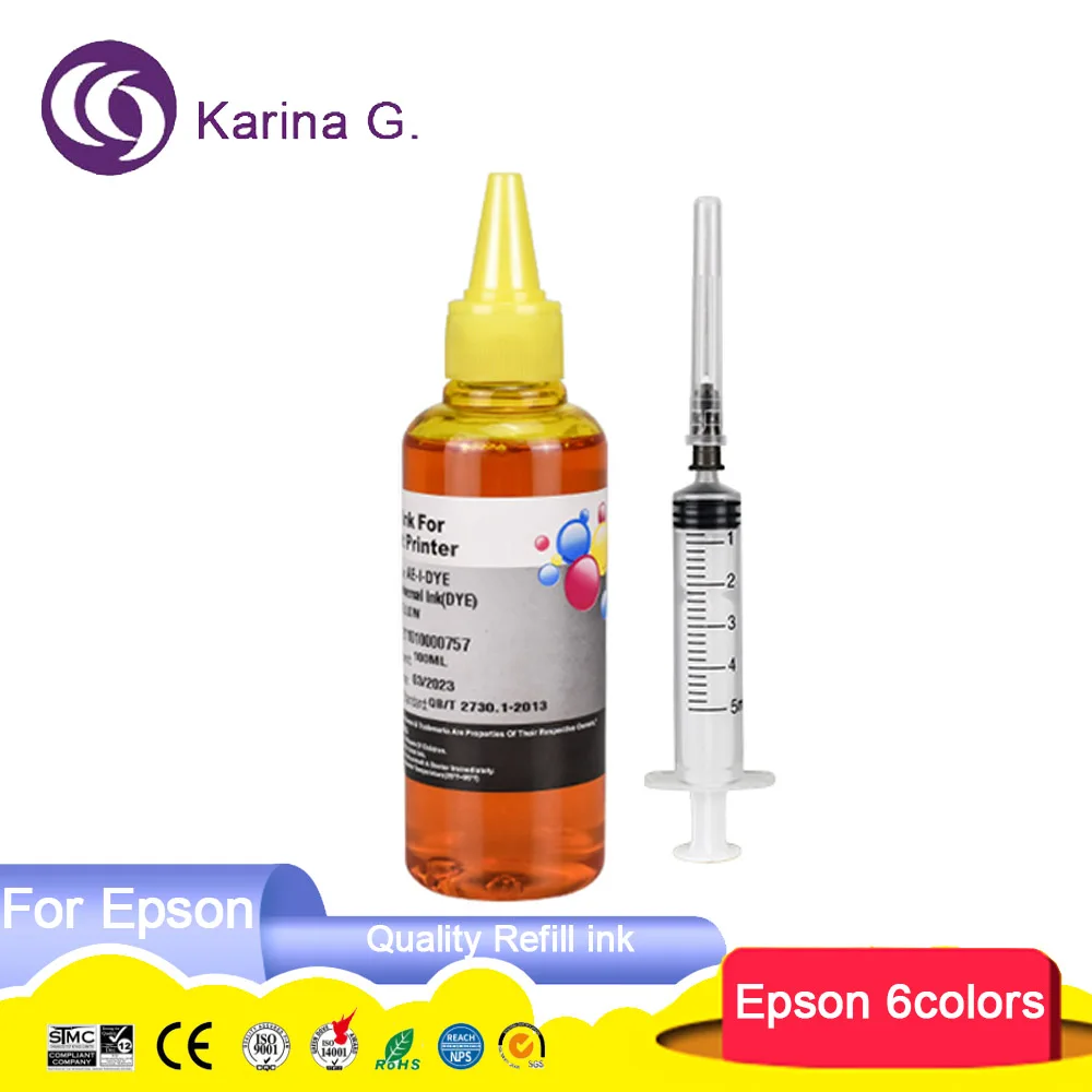 6Color/100ML 312XL 378XL T0851 T0821 T0791 81N Refill Dye Ink for Expression Ph