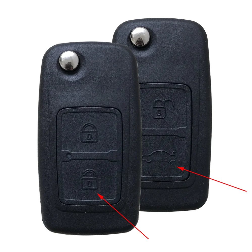 

Сменный Складной флип-ключ для Chery Tiggo 3 5 QQ E5 A3 A5 E5 Fulwin2 X1 M1 V5, 2 кнопки, чехол для брелка A21
