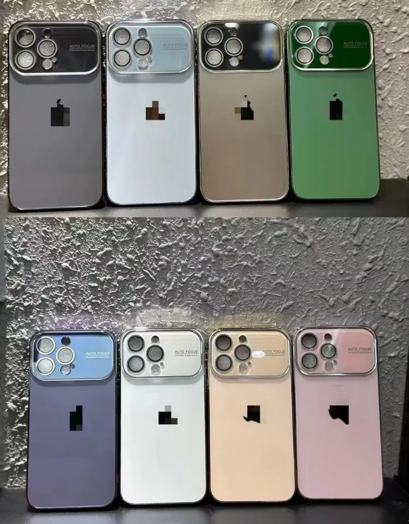 เคสไอโฟน Suitable for IPhone 14/15/16 Promax Phone Case Electroplating Original Machine Feel Full Package Shell Case Large Window Frosted 6