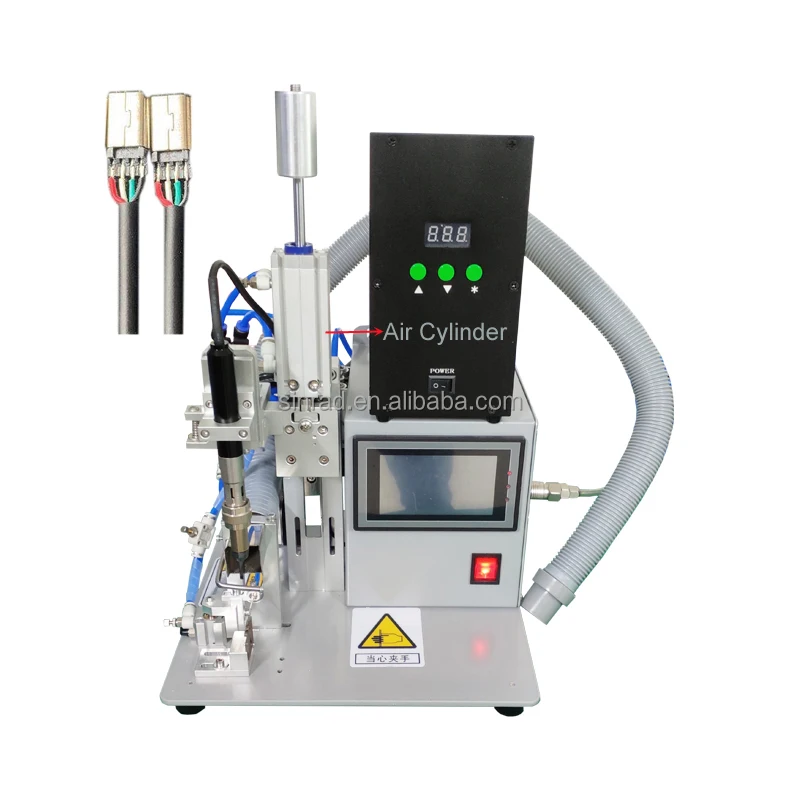 Factory price PCB to wire semi-automatic soldering machine pneumatic drive