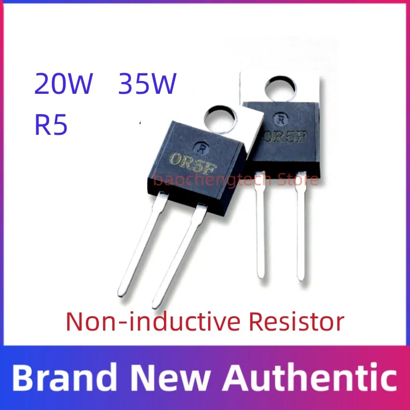 Non-inductive rezistor  RTP20  1%  20watts 35W  R5  energie filmovat odpory 35watt  0.5ohmsrtp35