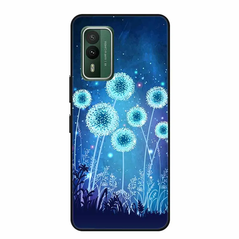Popular Black Silicone Soft Back Cover Case - Stylish Picture Design