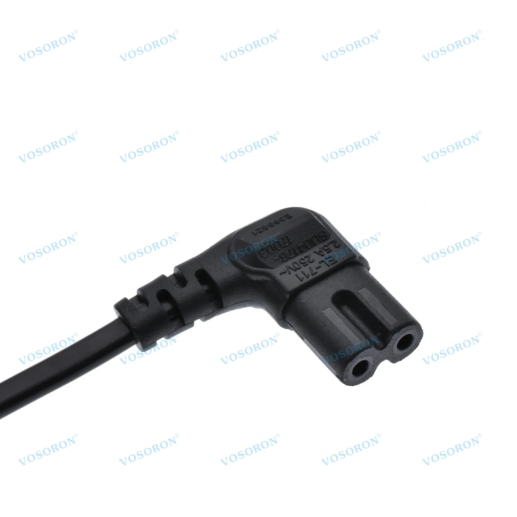 Right-Angle European Schuko to IEC C7 Power Cable