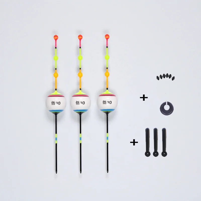 WLPFISHING 3pcs/Lot Fishing Floats Superfine Workmanship Freshwater Carp Floaters Fishing Bobbers Accessory Tackle