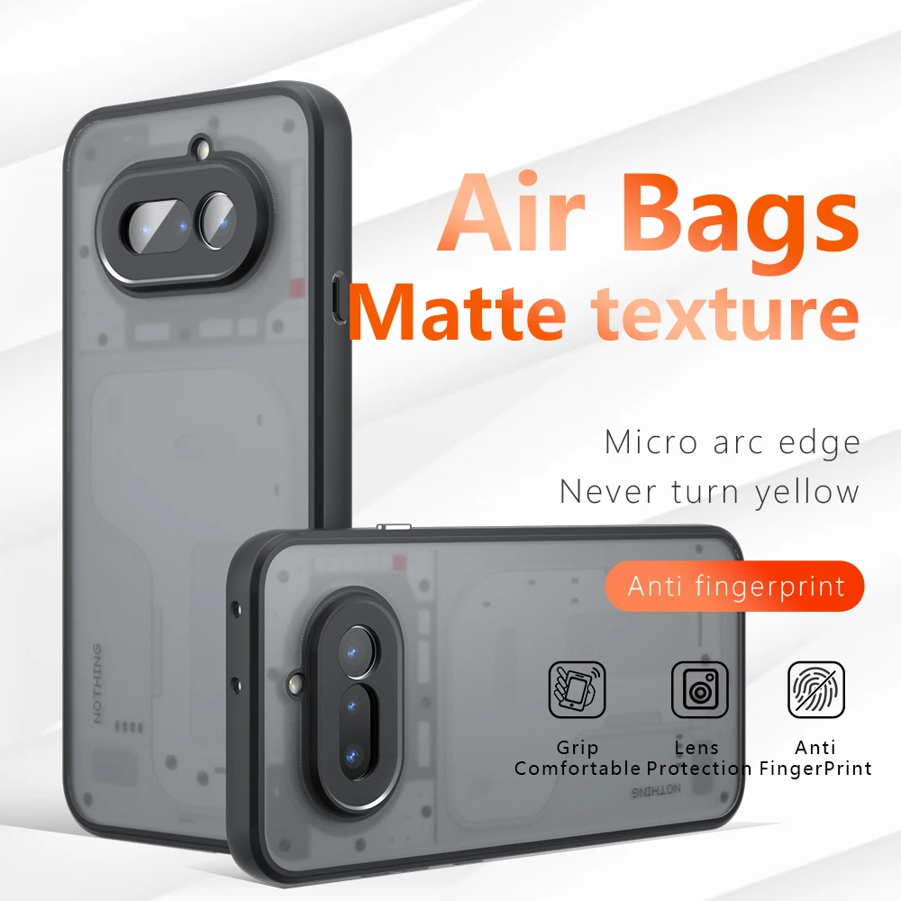 For Nothing Phone 4A 3A 4A Pro CMF Phone 2 ProTPU Border Case Cover 3D Intergrated Button Phone Case