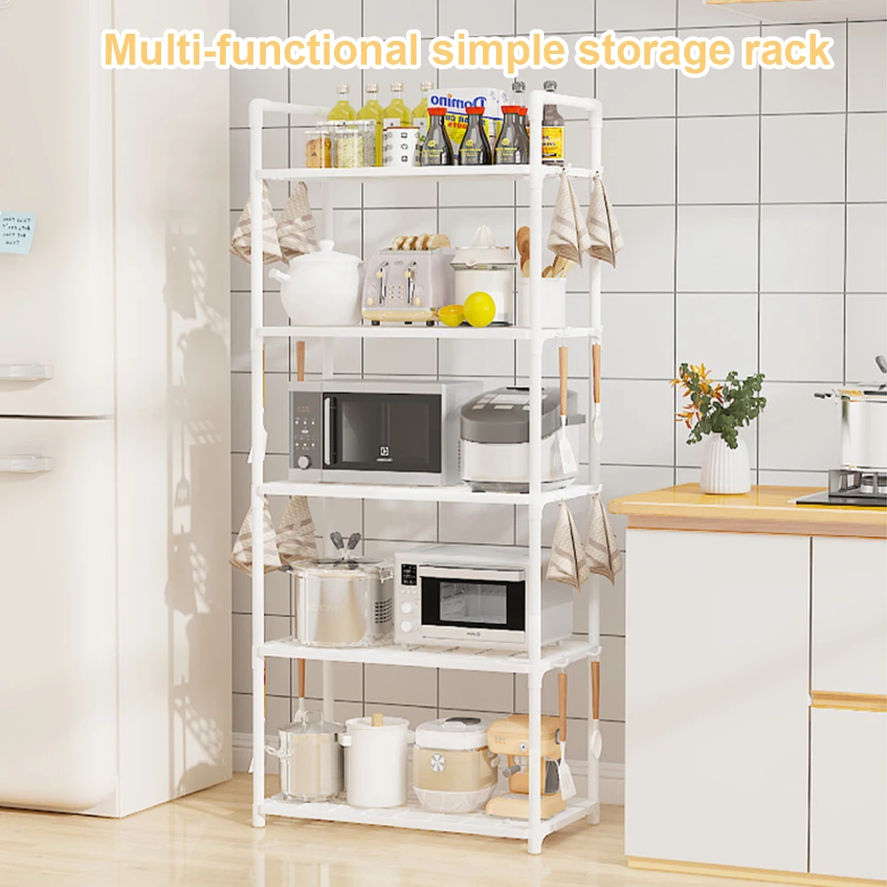 5 Tier Shelving Unit Heavy Duty Storage Rack 66 Lbs Capacity Standing Shelf for Kitchen Pantry Closet Bathroom Laundry Garage