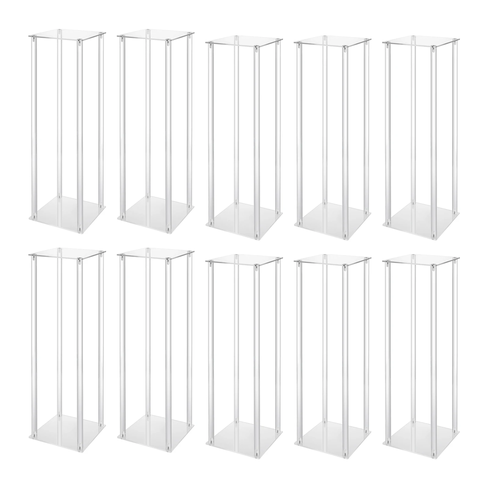 Gold Metal Arch Wedding Flower Stand 4/10Pcs Floor Column Stand Road Lead Wedding Supply