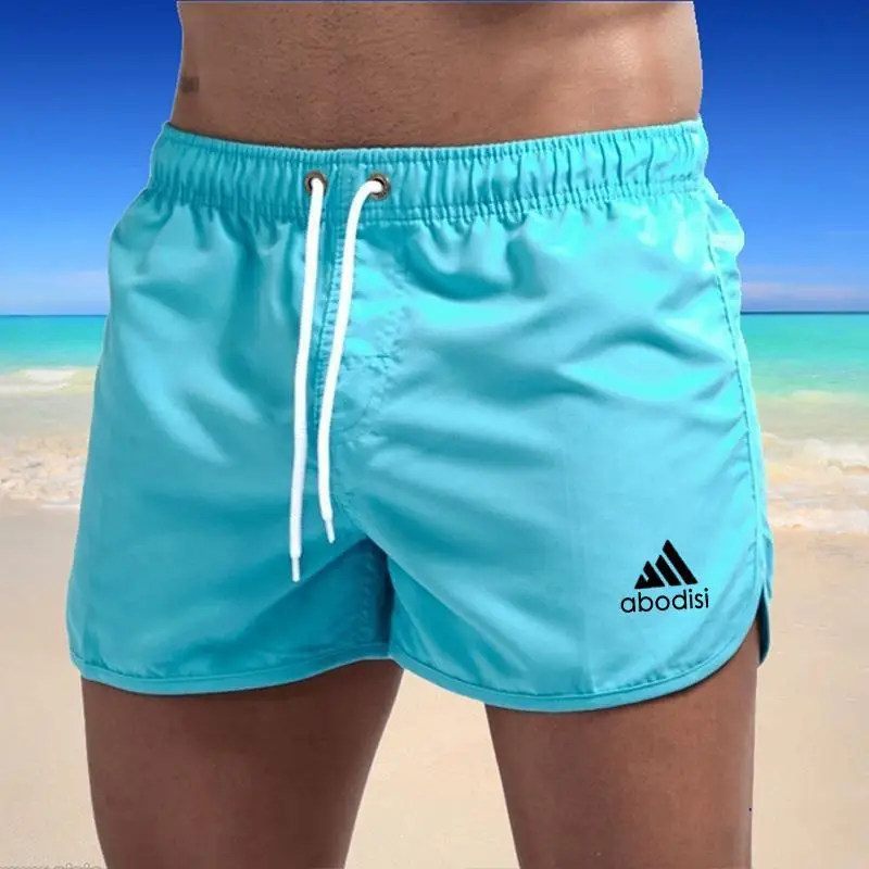 

Мужские плавательные шорты, летние короткие штаны с принтом, мужские купальные трусы, сексуальные пляжные шорты, шорты для серфинга, быстросохнущие брюки, мужские шорты