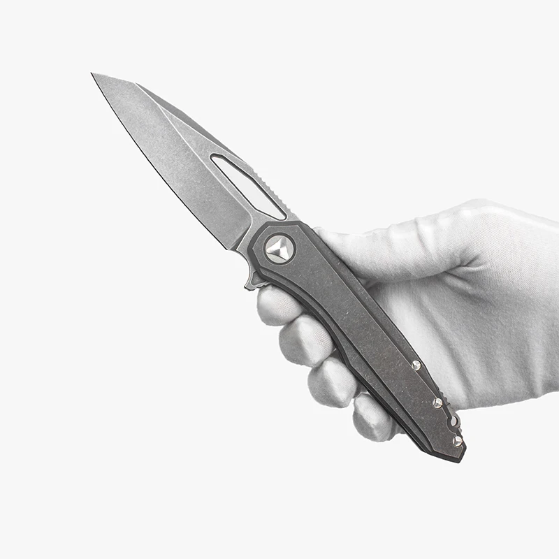 

EVIL EYES Custom Sigil Folding Knife High Quality M390 Blade Personalized Titanium Handle Tactical Pocket EDC Survival Tools