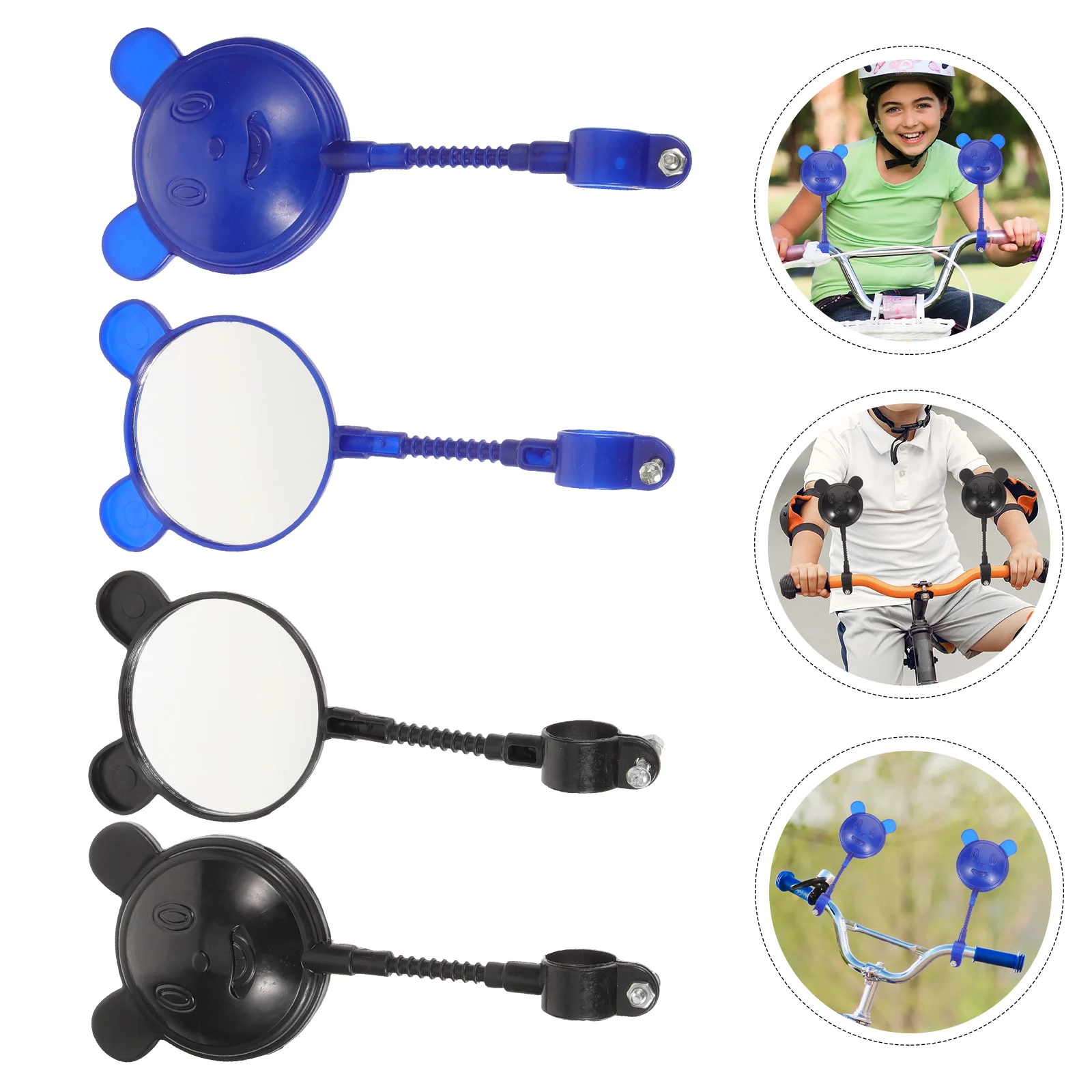 

4Pcs Toddler Bicycle Handlebar Mirror Kids Bike Handlebar Mirror Tpddler Bike Rear View Mirror