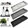 Silicone Soap Dispenser Tray Bathroom Kitchen  Vanity Storage Tray for Dish Soap Sponge Perfume Candle Countertop Storage Tray 1