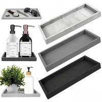 Silicone Soap Dispenser Tray Bathroom Kitchen  Vanity Storage Tray for Dish Soap Sponge Perfume Candle Countertop Storage Tray 1