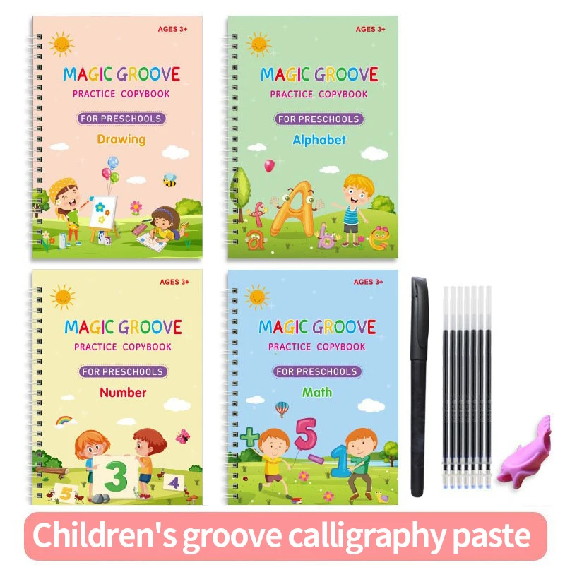 Cahier Magique Réutilisable avec Stylos, Tablette de Dessin pour Enfants,  Livre de Calligraphie, Jouets Montessori pour Étudiants, Cahier d'Écriture  - AliExpress