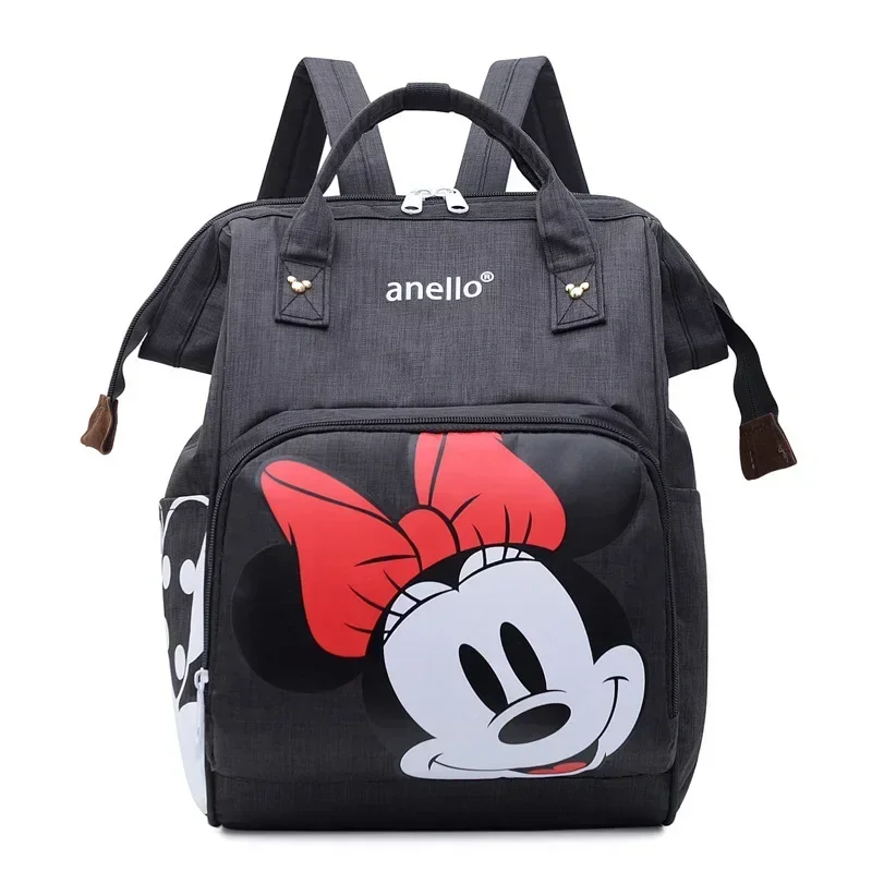 Disney Mickey Mouse Backpack Cartoon Diaper Bag Mother Baby Girl Boy Schoolbag Mickey Large Capacity Storage Bag Handbag