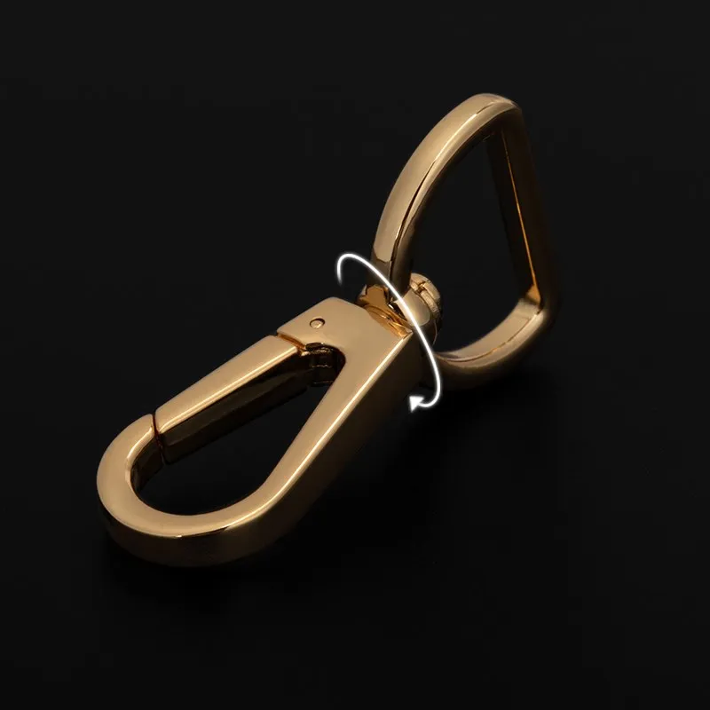CRAZYSMITH Metal Bag Strap Spring Clip Buckles Lobster Clasp Carabiner Snap Hook DIY KeyChain Handbags Hardware Bag Accessories