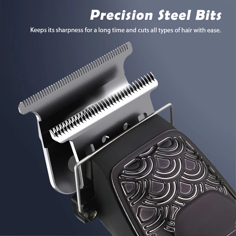 WAIKIL professional men's electric hair clipper hair electric push clipper USB rechargeable portable hair trimmer styling tool 3