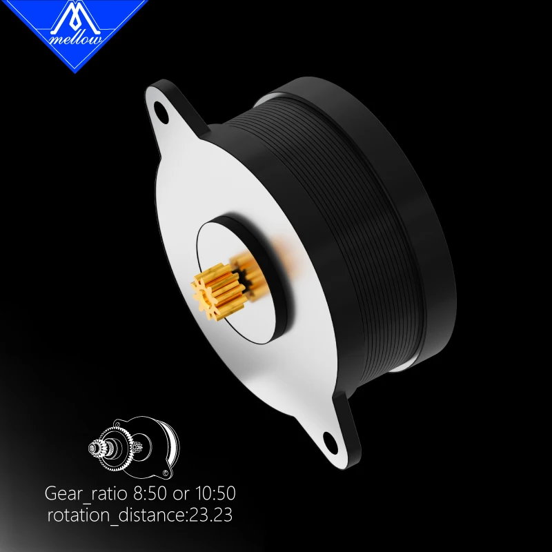 부드러운 CNC 모든 금속 Vz-Hextrudort-Low/WC 압출기, 8T/10T 모터 포함 VzBoT 330 VZ235 HevORT 3D 프린터용 1개의 샤프트 트윌 기어