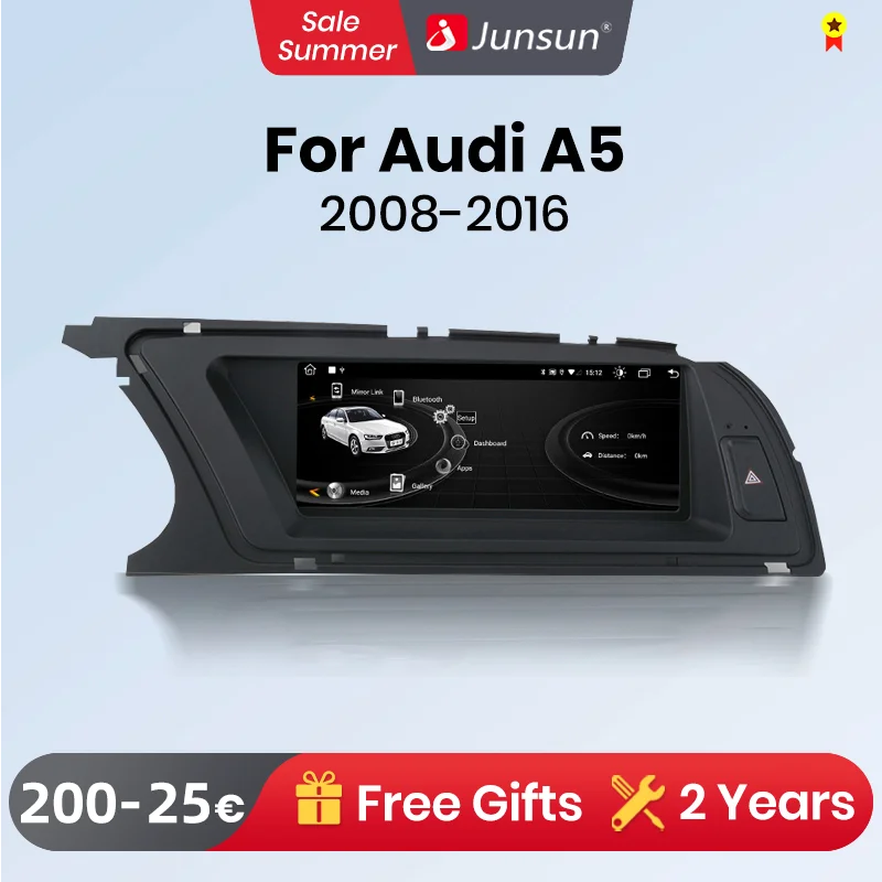 Junsun Ai Voice Wireless Carplay Car Radio Multimedia For Audi A5 2009