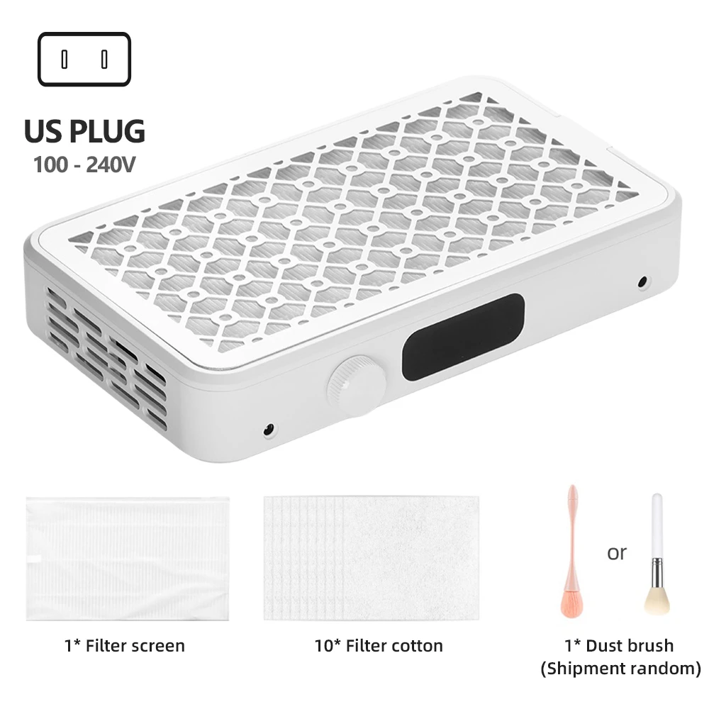 Professional Turbo Vacuum Cleaner Brushless Nail Dust Collector Two Hands thumbnail 3