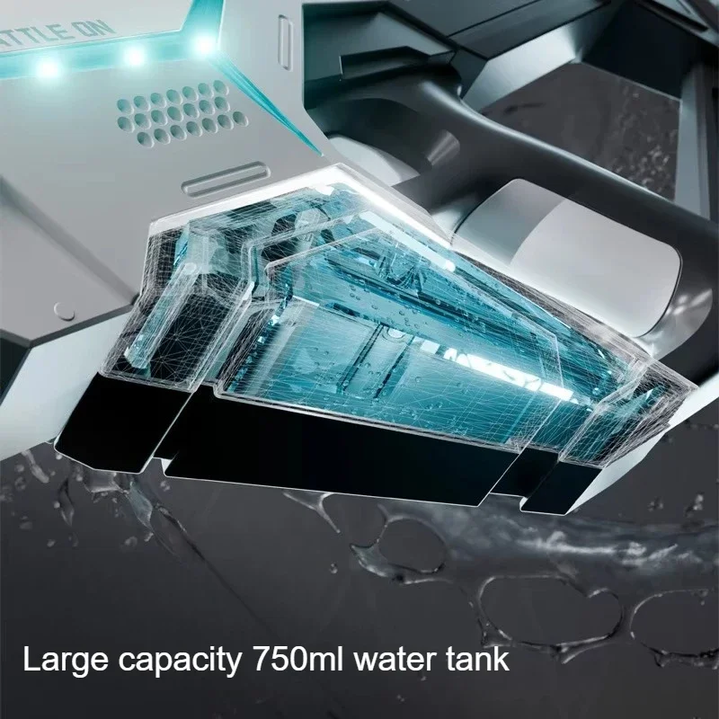 전기 물총 장난감 안전 소재 연속 LED 물 흡수식 물총 스프레이 블래스터 수영장 야외 장난감 남아 성인 선물