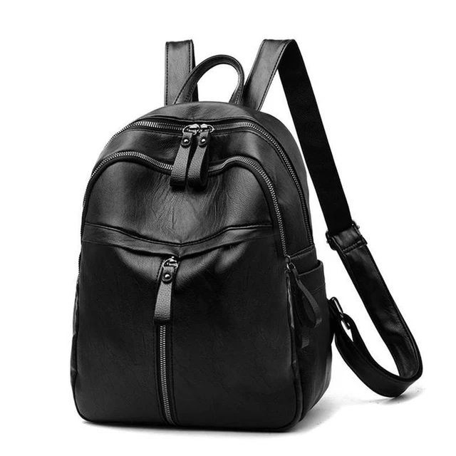 Mochila de cuero para mujer, bolso de moda multifunción para teléfono,  Mochila escolar para mujer, bolsos de hombro para mujer Fivean unisex