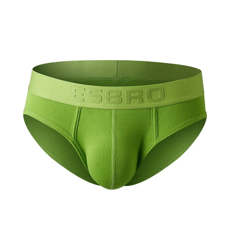 Threaded U convex bag comfortable men's thin underwear, cross-border delivery of low-rise elastic sports briefs E01 - 4