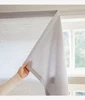 Punch Free Self-stick Curtains for Bedroom, Solid Color Yarn Decoration Fabrics,Holes Free Velcro Semi-blackout Sheer Curtains 1