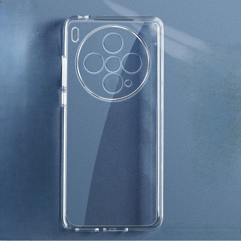 Transparent TPU Phone Case - Clear Liquid Silicone Soft Protective Back Shell