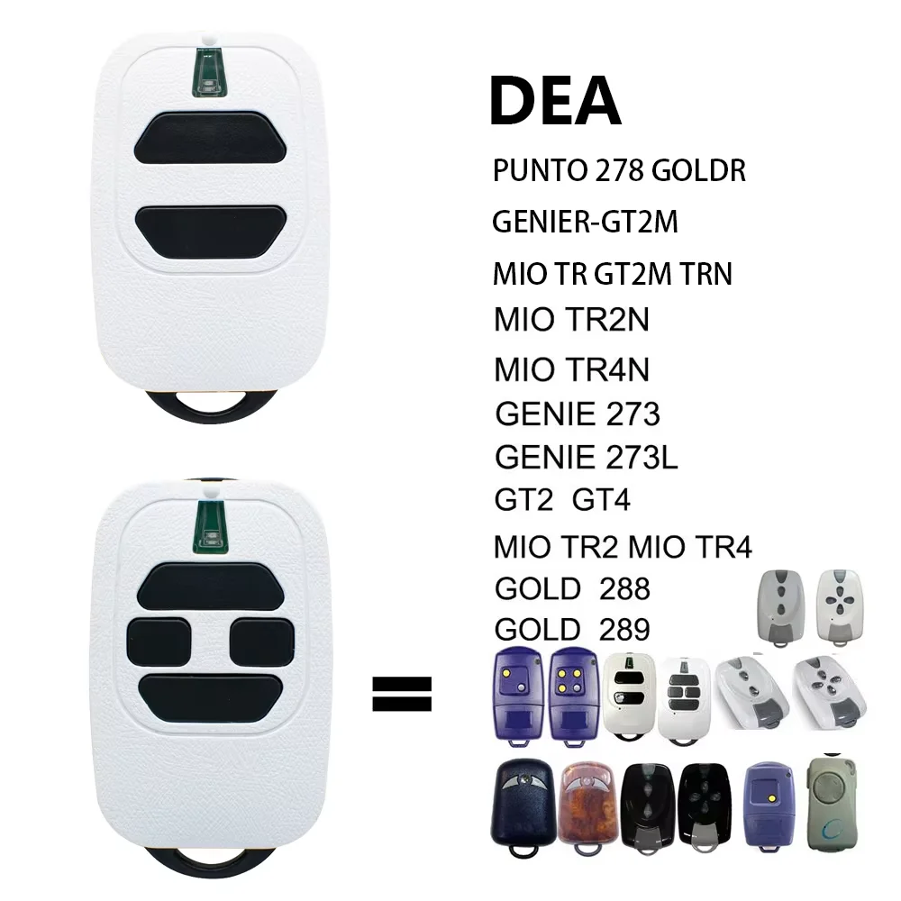 DEA GT2 GT4 GTI2 GTI4 GTI2N GTI4N GTI2M GTI4M TR2 TR4 TR2N TR4N GENIE 273 273L TD2 GT2M Garage Door Remote Control 433.92MHz 2