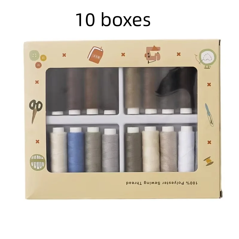 Vibrant 20-Color Hand-Stitched Thread Set