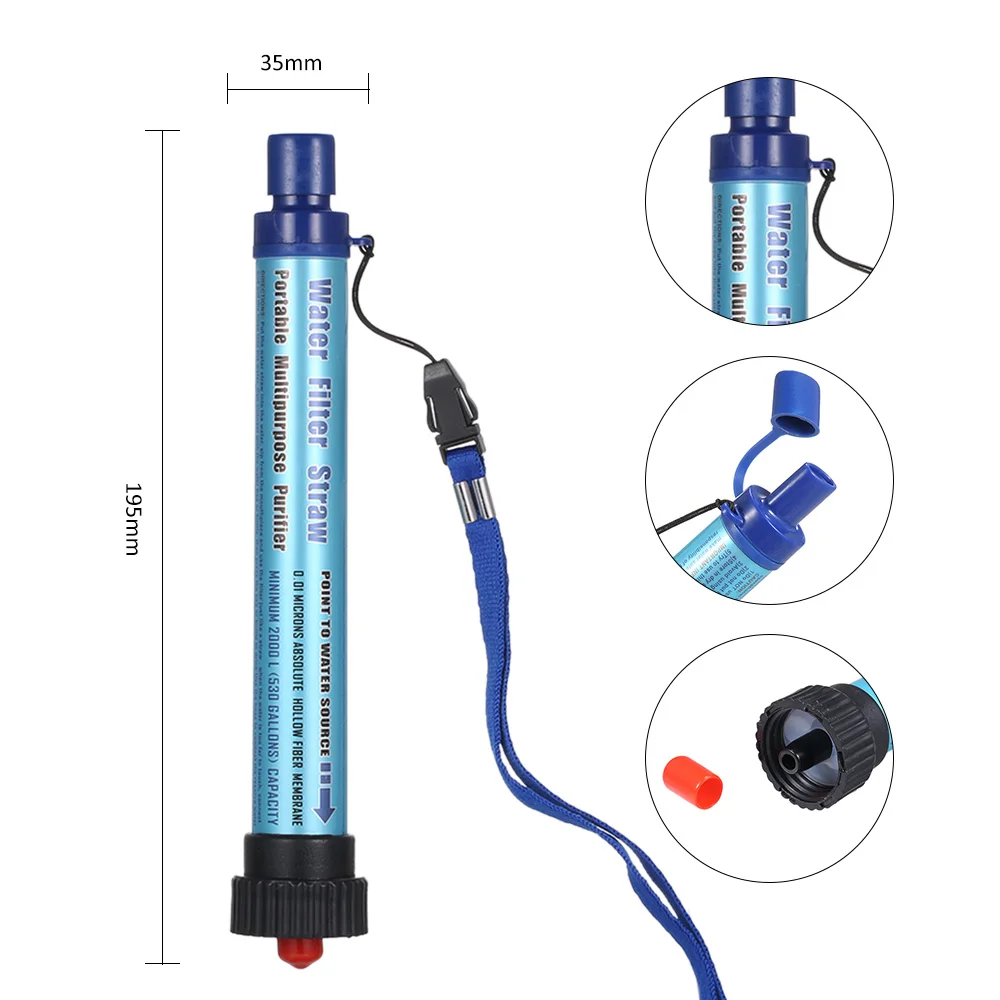 Camping Water Filter Stro Waterzuiveraar Filtratie Systeem