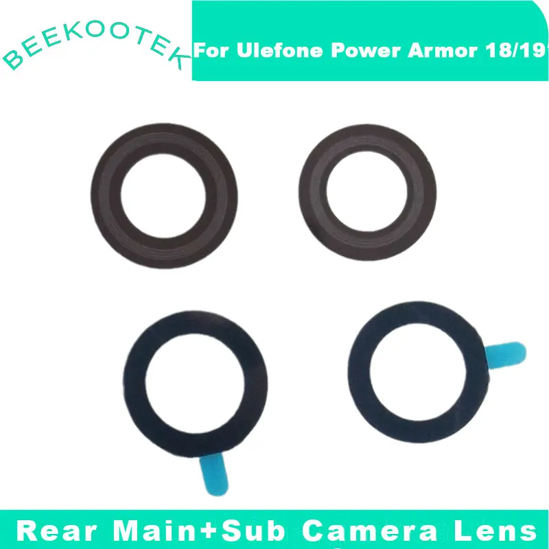 

Ulefone Power Armor 18 Back Camera Lens Original Rear Main+Sub Camera Lens Glass Cover For Ulefone Power Armor 19 Smart Phone